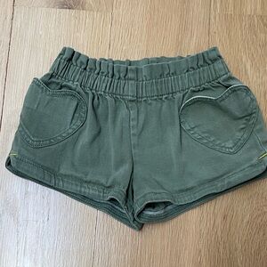 Boden Olive Green Elastic Waist Shorts